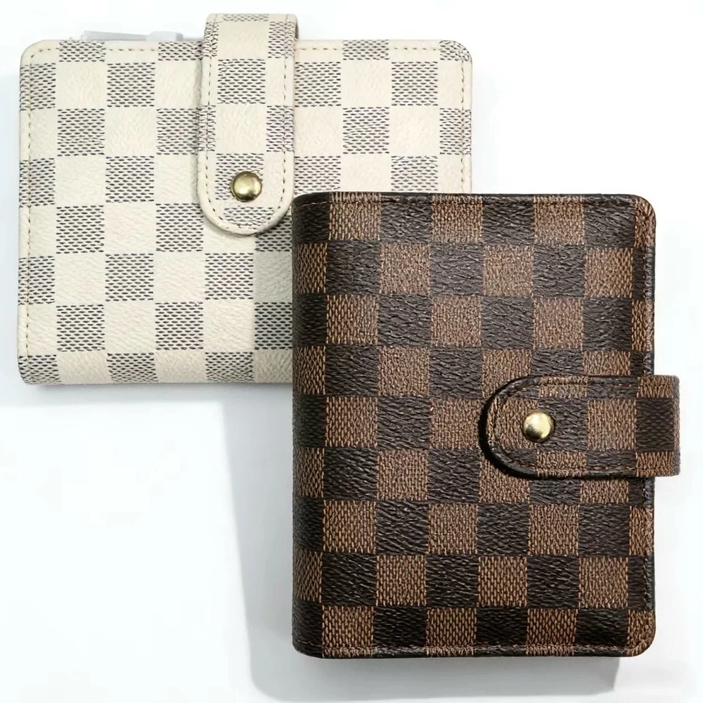 #47.  A7 Size Agenda Checkered Pattern Planner Notebook